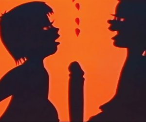 有趣，奇怪的老式的性爱卡通片