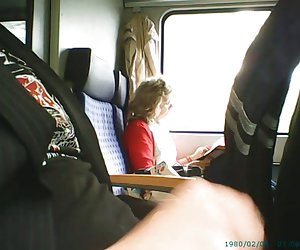 火车上手淫前的老女人